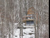 A zoomed-in look. A little snow on the solar panels.