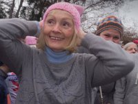 Marcelle Leahy was given a Pink Hat