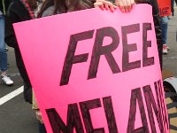 We saw "FREE MELANIA" many times..